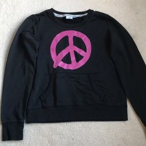 Victoria Secret peace sign sweatshirt